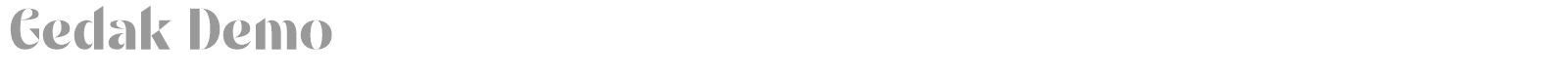 Gedak font preview